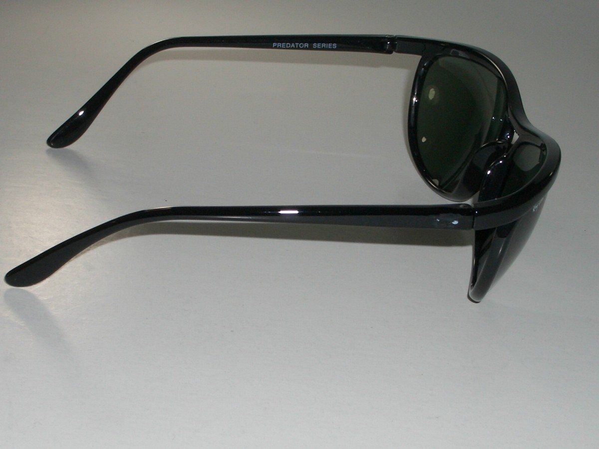B&L RAY BAN W1849 PS3 SHINY BLACK G15 CATS CURVED PREDATOR SERIES