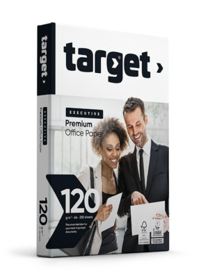 Target Executive Premium Kopierpapier 120g/m² - A4 - 2000 Blatt hoch weiß Papier