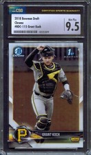 2018 Bowman Draft Chrome #115 GRANT KOCH Rc Pirates Razorbacks CSG 9.5