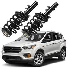 Pair Front Complete Strut w/ Coil Spring Assembly For 2014-2019 Fitsd Escape