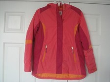 GIRLS LANDS END STORMER WINTER JACKET PINK/ORANGE XL 16