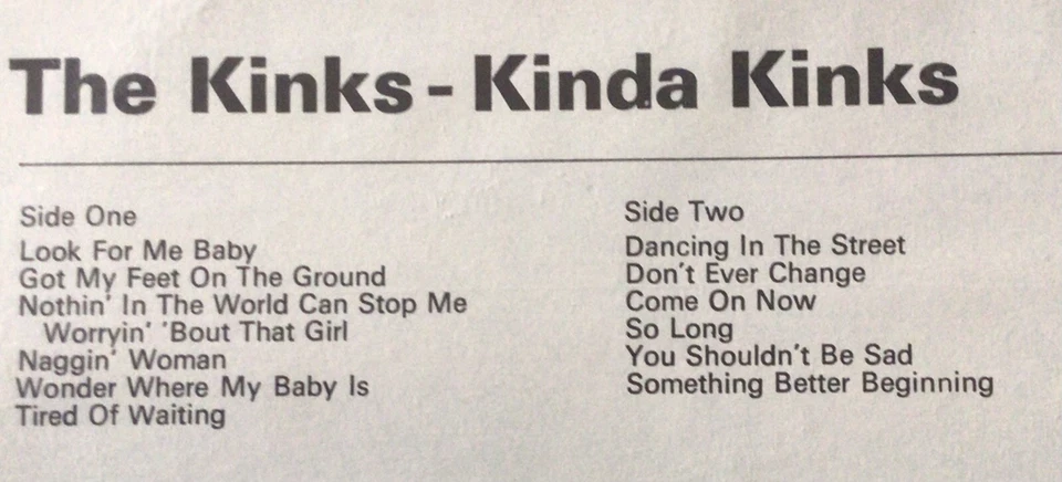 Kinda Kinks. On Marble Arch Label STILL SEALED Reissue - Image 3 of 3