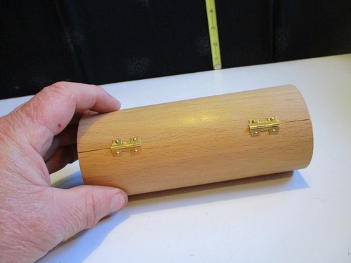 Scharnier Holz Zylindar Skulptur Jesus Christus erstaunliche Gnade - Bild 2 von 10