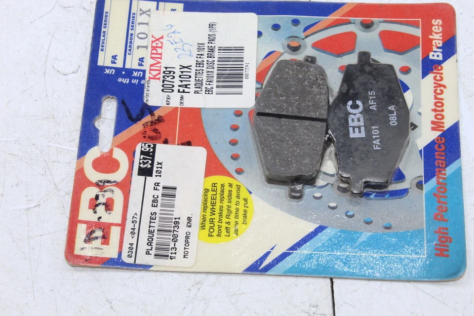 Pastillas de freno delanteras Yamaha Ttr225 2002 3BN-25805-02-00 Foto 3 de 4