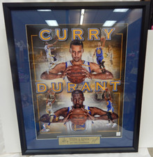 Steven Curry/Kevin Durant 2017 NBA Champions Matted, Framed and Auto Signed