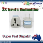 2x Power Plug Australia Travel to China, Japan, Thailand, Mexico Adapter