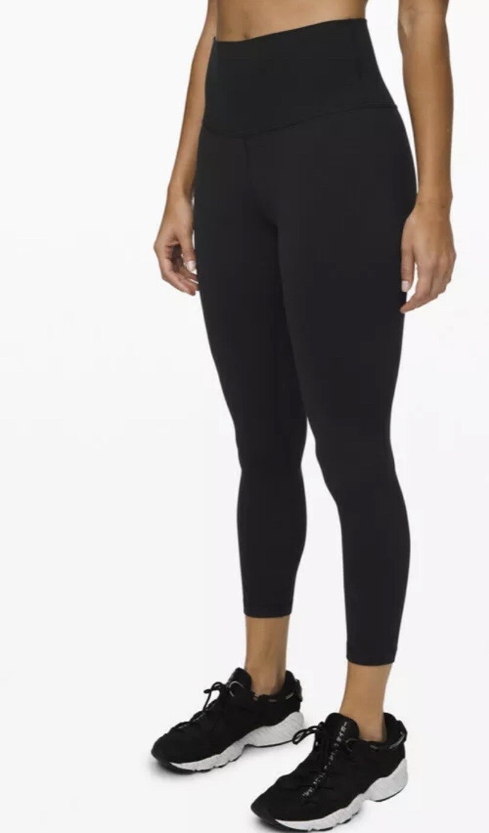 NWT Lululemon Align HR Pant with Pockets 25 Yogo Emboss Black YGMB Size :  4 & 8