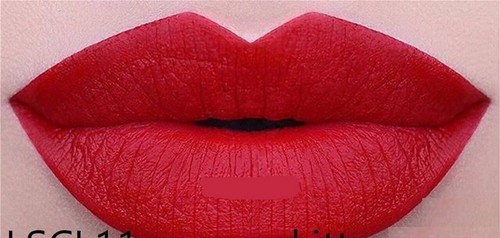 KISS FIRE Bright Fiery Red Matte Velvet Liquid Lipstick Waterproof Long Lasting - Picture 6 of 6