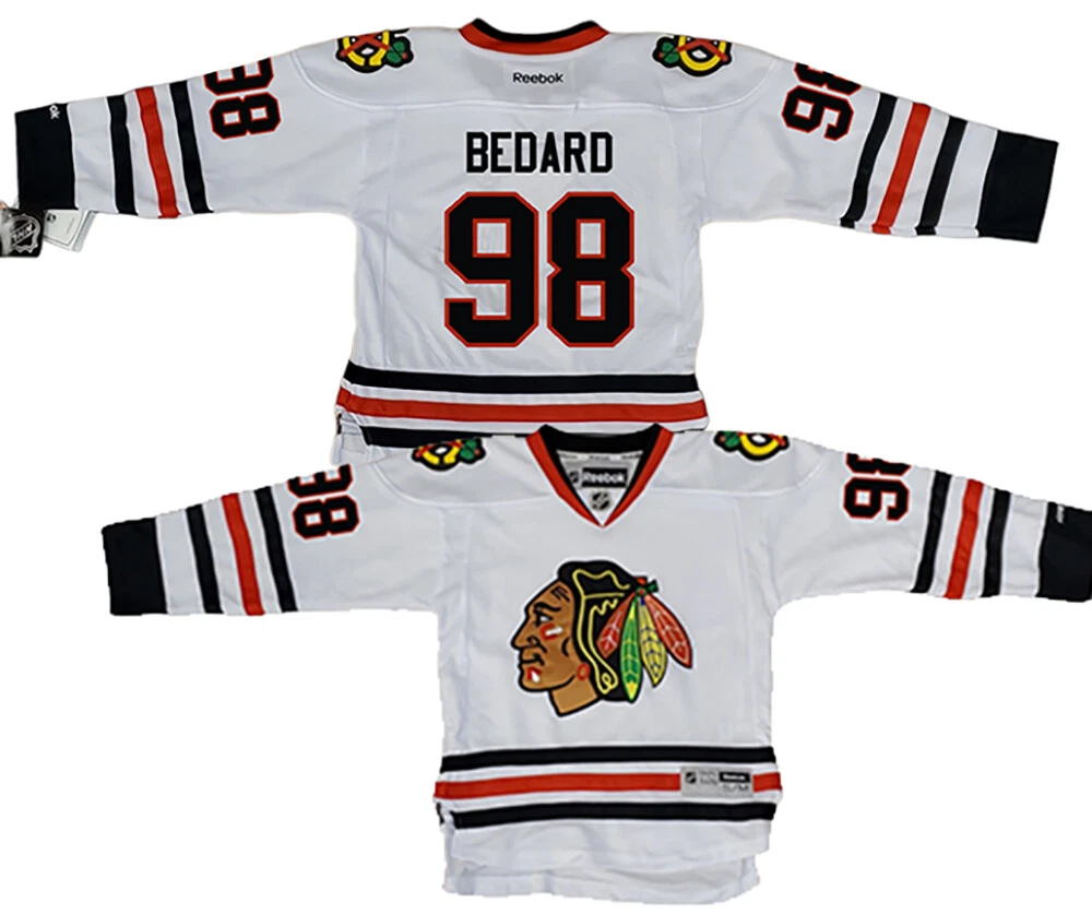 connor bedard blackhawks jersey