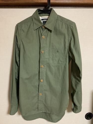 Nigel Cabourn Authentic BRITISH ARMY SHIRT Men Olive Size 44 Used from Japan - Picture 1 of 24