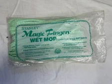 Vintage Magic Fingers Wet Mop Head Stanley Home Products NOS SHP-1 Damaged Bag