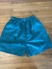 VTG MEN'S GREEN BIKE NYLON Soccer Shorts (COLLECTOR'S ITEM) ADULT M