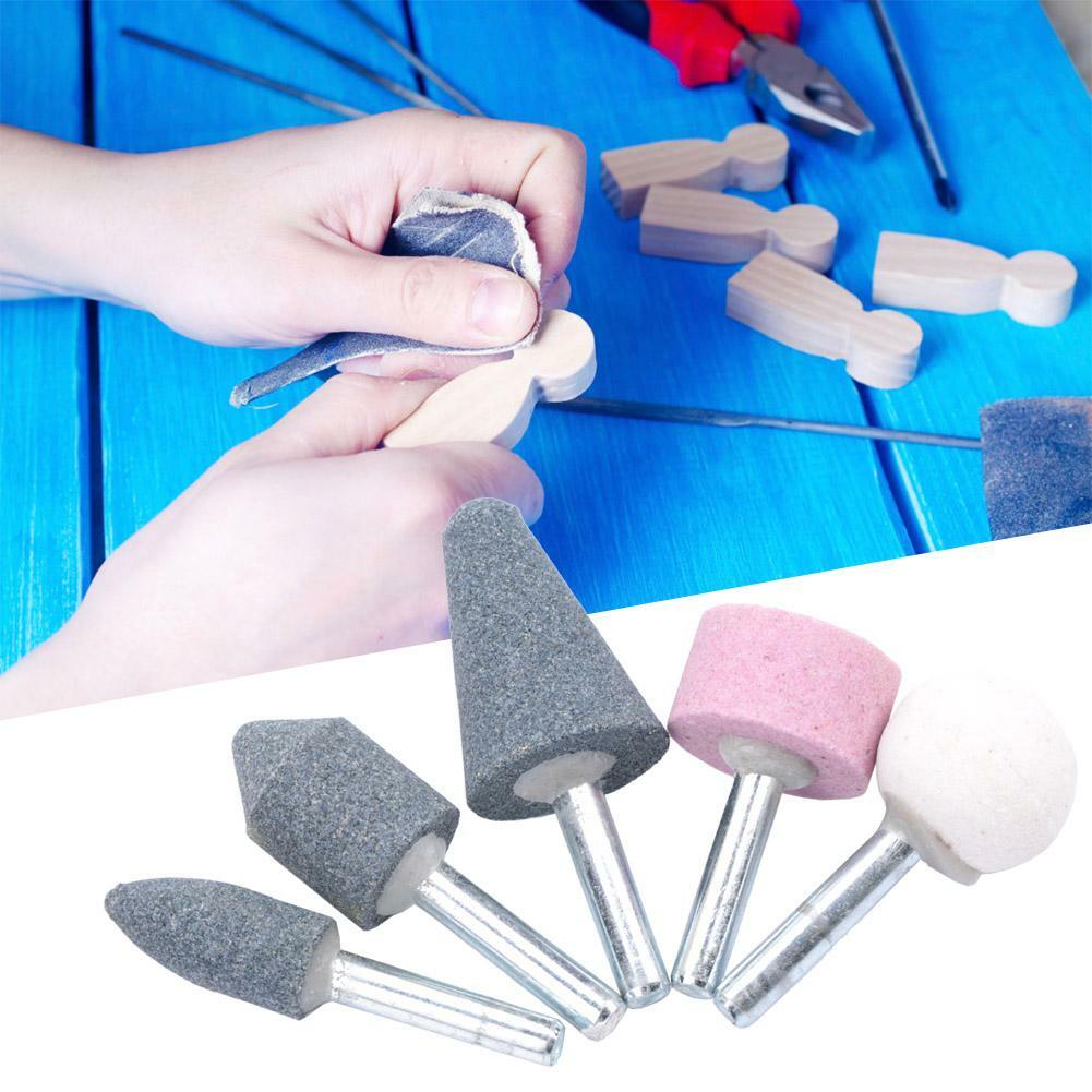 10-teiliges Schleifscheiben-Set Für Dremel – 1/8" Schaft, Chromkorund-Schleifsteine, Verschiedene Kopfdurchmesser (4-10 Mm)