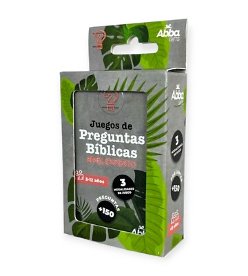 Juegos de Preguntas Bíblicas, Nivel Experto caja de metal