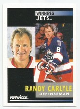 RANDY CARLYLE 1991-92 PINNACLE CARD MINT CONDITION