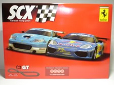 SCX C3 GT Analogue Track set with 2 slot cars 1/32 scale new