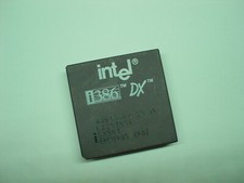 Intel SX543 i386 386 DX A80386DX-25 25Mhz ceramic CPU L2253451 MALAY