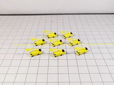 8x Yellow AIRCRAFT DE-ICING TRUCKS GSE Ground Vehicle Models 1:400 Scale Diorama
