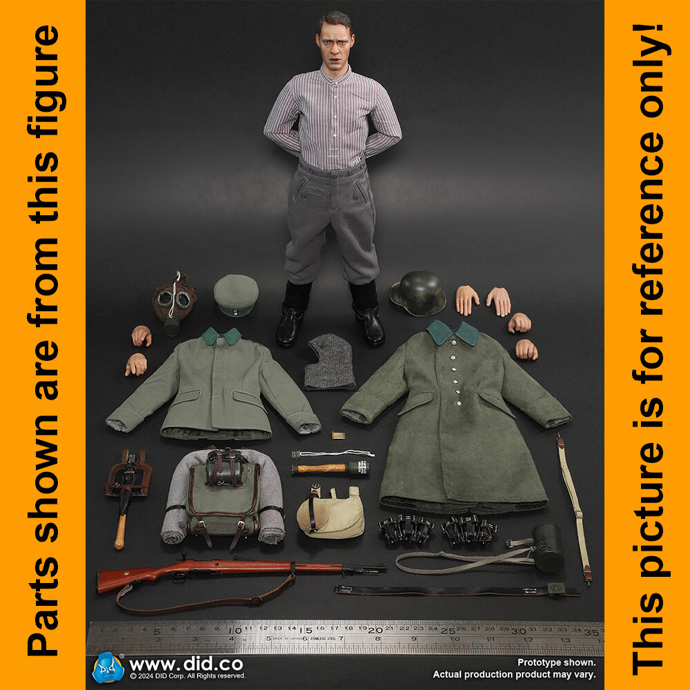 Paul Baumer WWI - Metal Bayonet & Sheath - 1/6 Scale DID Action