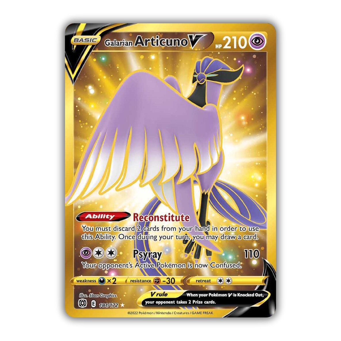 Galarian Articuno V Pokémon TCG Cards for sale