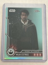 2023 Topps Chrome Star Wars Haja Estree AQUA REFRACTOR d 158/199 Card 13 Kenobi