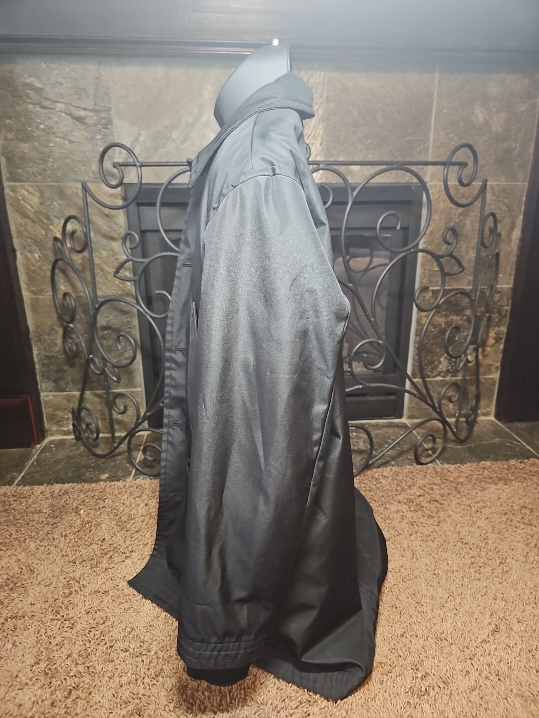 Structure Overcoat Polyester Jacket Men's Medium - image 10