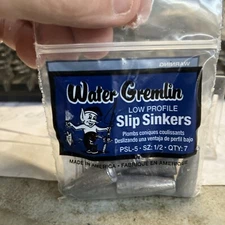 Water Gremlin Low Profile Slip Sinkers 1/2 Ounce
