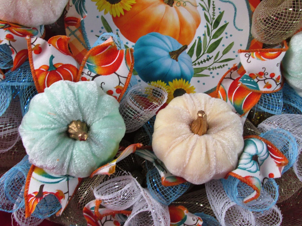 Corona de otoño Woodland Cruffle Bubble Deco Malla Foto 3 de 4