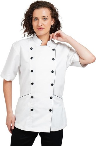 Professional Light Weight Short Sleeve Women's Chef Coat, - Picture 37 of 68