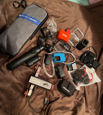 GoPro Hero 8 Camera And Accessory Bundle - Neewer Dolly - Feiyu Tech Gimbal