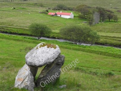 Photo 6x4 Dolmen, Stranakirk Straleel Viewed from here [[[2522978]]] c2011