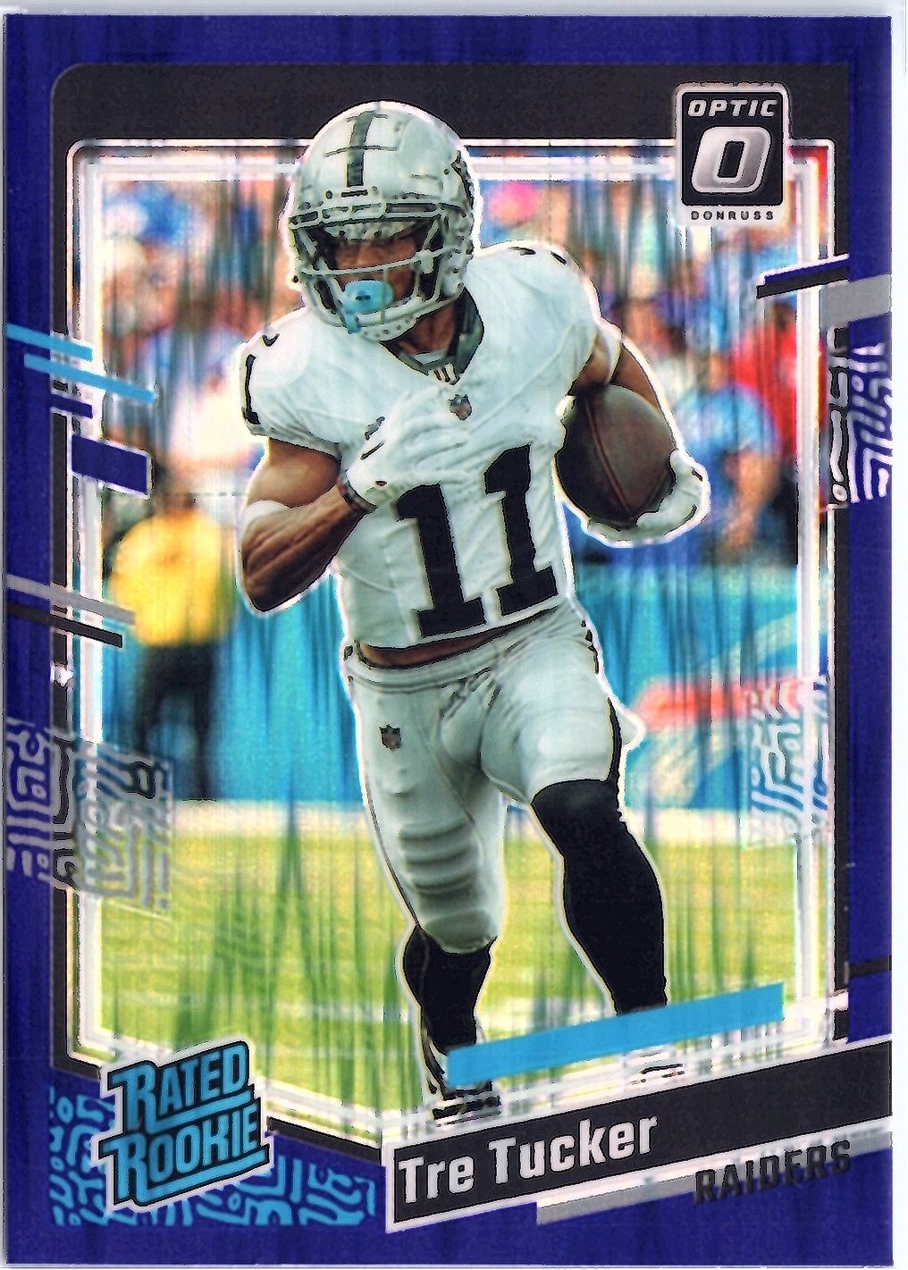2023 Panini Donruss Optic - Rated Rookie Purple Shock Prizm #261 Tre Tucker (RC)