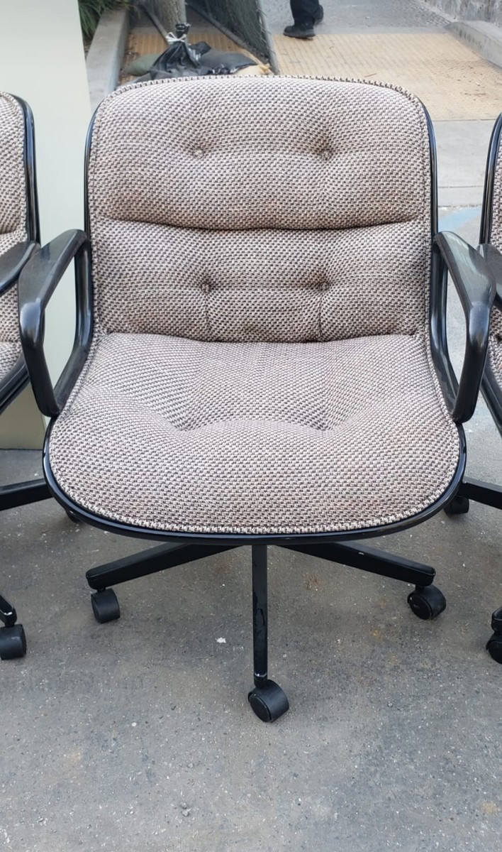 1970s Charles Pollock for Knoll Executive Chairs, Set Of