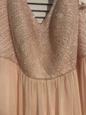 Davids Bridal Blush Sequin Tulle Gown