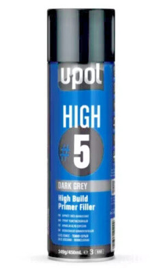 1 x U-pol High #5 Primer DUNKELGRAU 450ml Aerosol High Build UPOL BESTPREIS