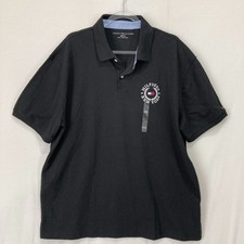 New Tommy Hilfiger Black Polo Shirt Men s Size XXL Hilfiger NY Embroidered Logo