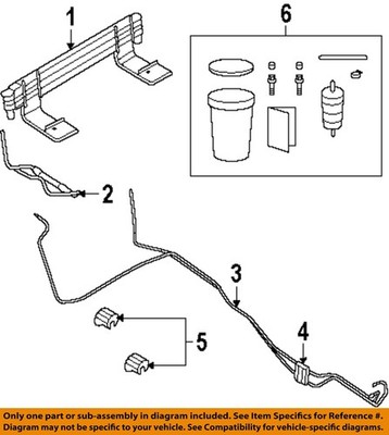 FORD OEM 06-08 F-150 Cooling Trans Oil Cooler-Return Tube 6L3Z7C410AA