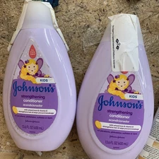 2x Johnson's Strengthening Tear-Free Kids Conditioner with Vitamin E Strengthen