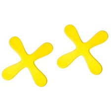  2 Pieces Kids Flying Disc Rocket Toy Funny Outdoor Boomerang Saucer