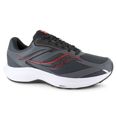 Men's Saucony Cohesion 17 - Gray/Red (4E Wide)