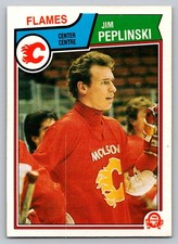 1983-84 O-Pee-Chee #90 Jim Peplinski Calgary Flames