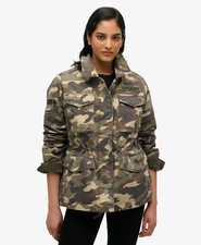 Image of Superdry Womens Embellished M65 Military Jacket