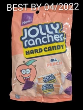 Jolly Rancher ALL PEACH Hard Candy (1) new/sealed bag BB 04/22 Rare Just Only 