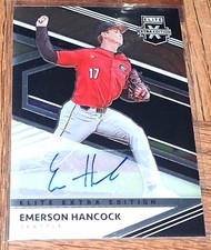 2020 Panini Elite Extra Edition Emerson Hancock Chromium Auto 1st Year Rookie