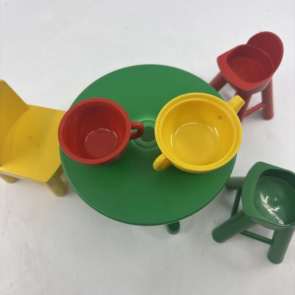 RARO LEGO DUPLO EDUCACIÓN MUEBLES GRANDES SILLAS DE MESA SILLAS ALTAS TAZAS Foto 2 de 4