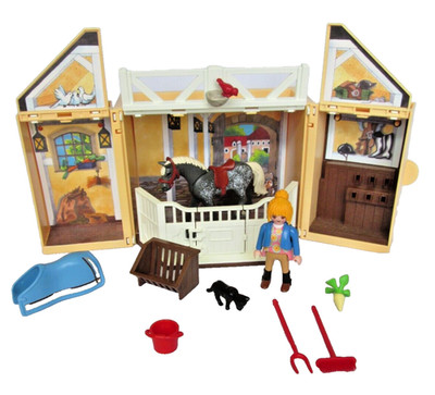 Playmobil Country Life 5418 My Secret Pony Farm Barn Stable Play Box & Accessory