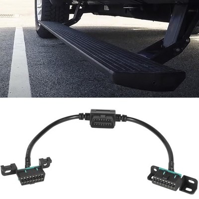 For PowerStep Running Boards Plug-n-Play Pass-Through Harness 76404-01A Black 