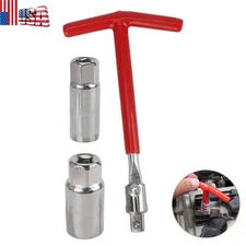 Spark Plug Removal Tool 16mm / 21mm W/ Handle Flexible Spanner Socket Wrench Set