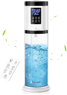 8L Humidifiers for Bedroom, 30Db Quiet, 500Ft² Coverage, 60H Runtime, Top Fill, 