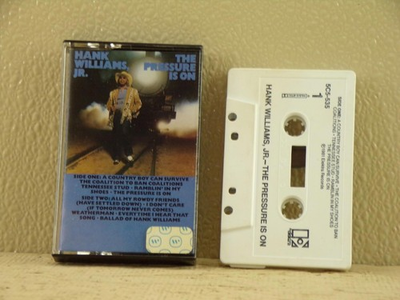 #ad Hank Williams Jr. Pressure Is On Used Cassette RARE $10.00